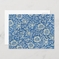 William Morris Vintag Blue Floral Pattern