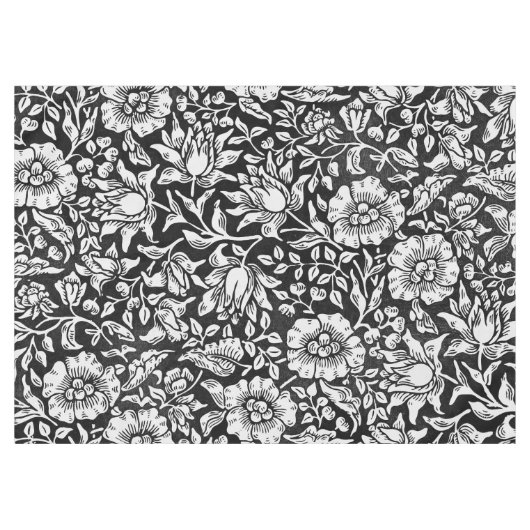 William Morris Vintag Blue Floral Pattern Tischdecke (Vorderseite (Horizontal))