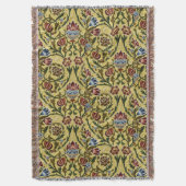 William Morris Vintag Blue Green Red Decke (Vorderseite Vertikal)