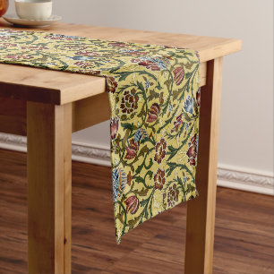 William Morris Vintag Blue Green Red Großer Tischläufer