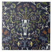 William Morris Vintag Blume Pot Pattern Fliese (Vorderseite)