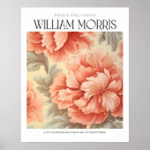 William Morris Vintag Blush Pink Blume Poster (Vorne)