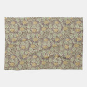 William Morris Vintag Blütengelbe grüne Weinberge Geschirrtuch (Horizontal)