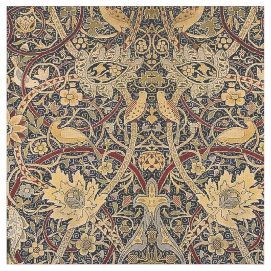 William Morris Vintag Bullerswood-Teppichmuster Stoff (Nahaufnahme)