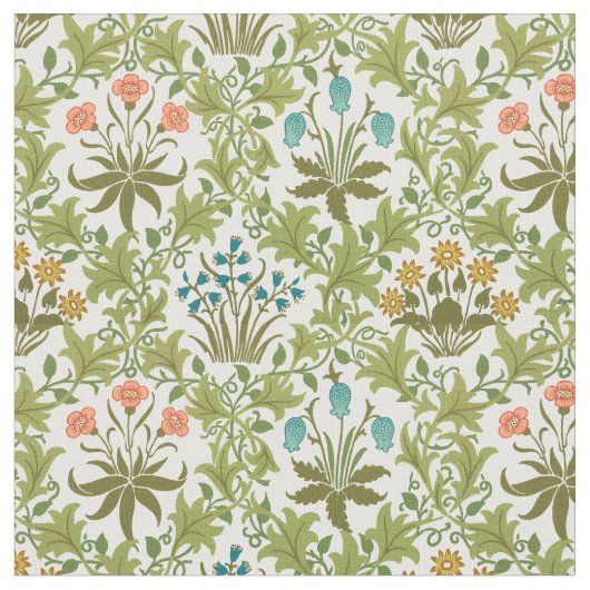 William Morris Vintag Celandine Pattern Stoff (Nahaufnahme)
