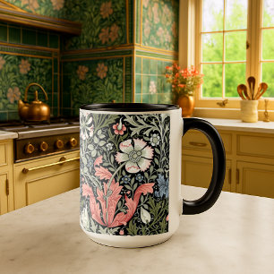 William Morris Vintag Compton Floral Pattern Tasse