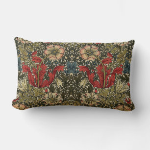 William Morris Vintag Elegantes Blumenmuster Lendenkissen