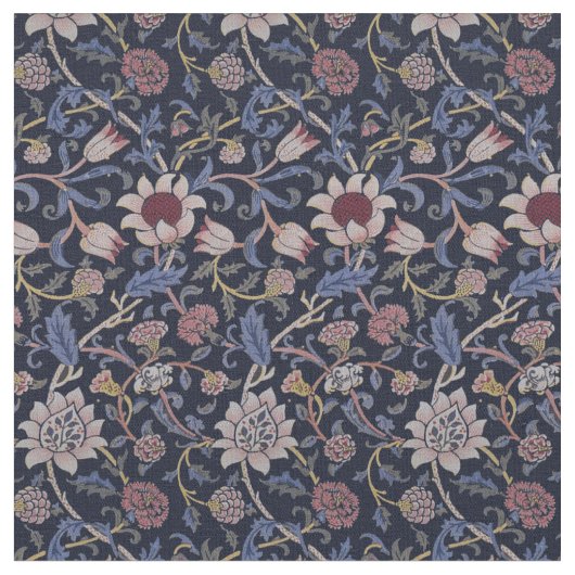 William Morris Vintag Evenlode Pattern Stoff (Nahaufnahme)