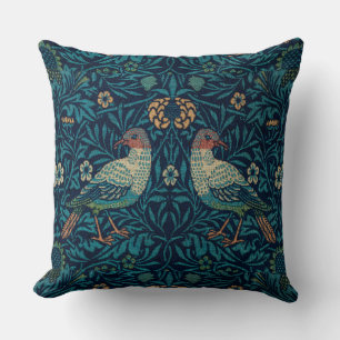 William Morris Vintag Floral Bird Kissen