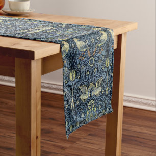 William Morris Vintag Floral Bird Kurzer Tischläufer