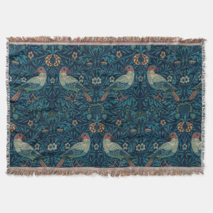 William Morris Vintag Floral Birds Decke