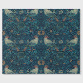 William Morris Vintag Floral Birds Geschenkpapier (Flach)