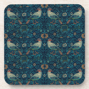 William Morris Vintag Floral Birds Getränkeuntersetzer