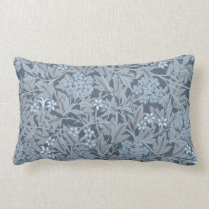 William Morris Vintag Floral Blue Jasmin Lendenkissen