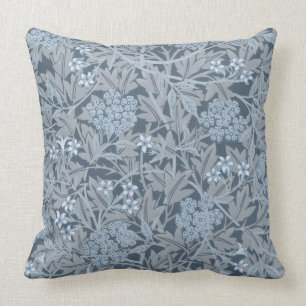 William Morris Vintag Floral Blue Jasmine Kissen