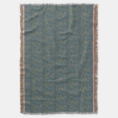 William Morris Vintag Floral Green Decke (Vorderseite Vertikal)