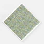 William Morris Vintag Floral Green Serviette (Ecke)