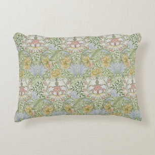 William Morris Vintag Floral Pink Green Myrte Dekokissen