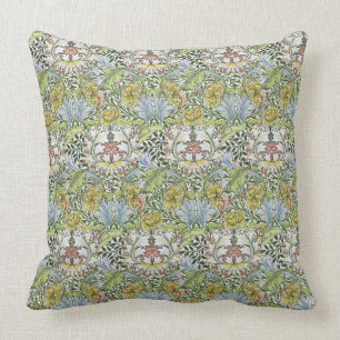 William Morris Vintag Floral Pink Green Myrte   Kissen