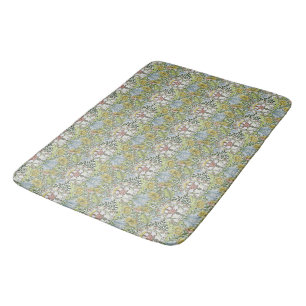 William Morris Vintag Floral Pink Green Myrtle Badematte