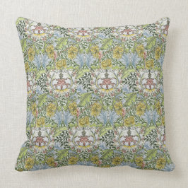 William Morris Vintag Floral Pink Green Myrtle Kissen