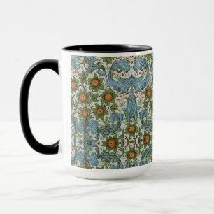 William Morris Vintag Floral Yellow Green Tasse