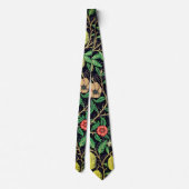 William Morris Vintag Fruit Pattern Neck Tie Krawatte (Rückseite)