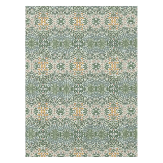 William Morris Vintag Garden Green Yellow Tischdecke (Vorderseite)
