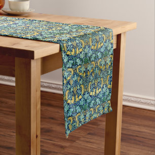 William Morris Vintag Gold Green Großer Tischläufer