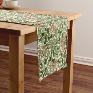 William Morris Vintag Honeysuckle Pattern Kurzer Tischläufer