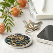 William Morris Vintag Honeysuckle Pattern Schlüsselanhänger (Seite)