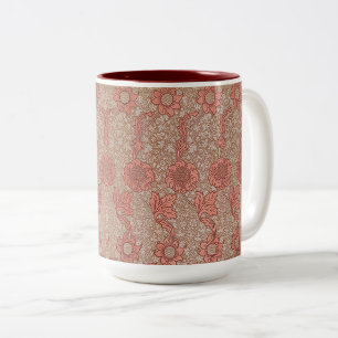 William Morris Vintag Kennet Floral Pink Blume Zweifarbige Tasse