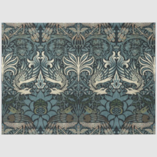 William Morris Vintag Peacock and Dragon Pattern Seidenpapier