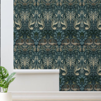 William Morris Vintag Peacock and Dragon Pattern Tapete