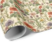 William Morris Vintag Pimpernel Pre-Raphaelite Geschenkpapier (Rolleneckpunkt)