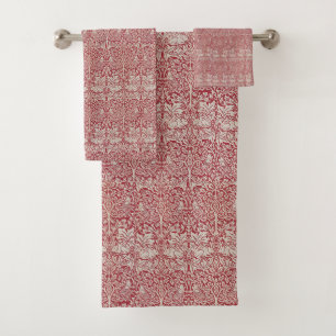 William Morris Vintag Pink Brother Rabbit Birds Badhandtuch Set