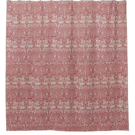 William Morris Vintag Pink Brother Rabbit Birds Duschvorhang