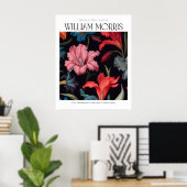 William Morris Vintag Pink Lilly Poster (Heimbüro)