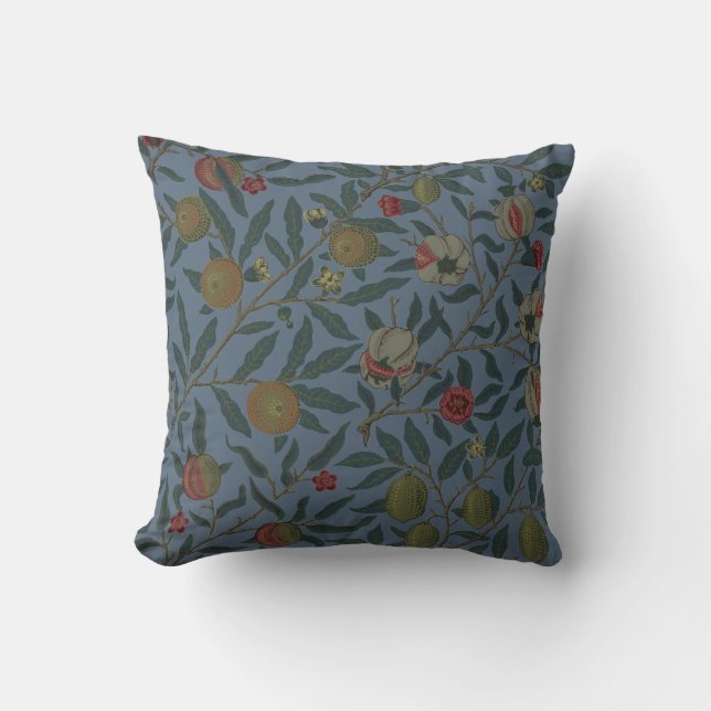 William Morris Vintag Pomegranate Pattern Kissen (Vorderseite)