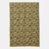 William Morris Vintag Pumpkin Patch Erntedank Geschirrtuch (Vertikal)