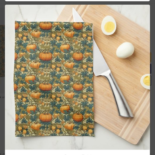 William Morris Vintag Pumpkin Patch Erntedank Geschirrtuch