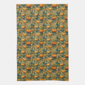 William Morris Vintag Pumpkin Patch Erntedank Geschirrtuch (Vertikal)