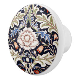 William Morris Vintag Severn Blue Floral Blume Keramikknauf