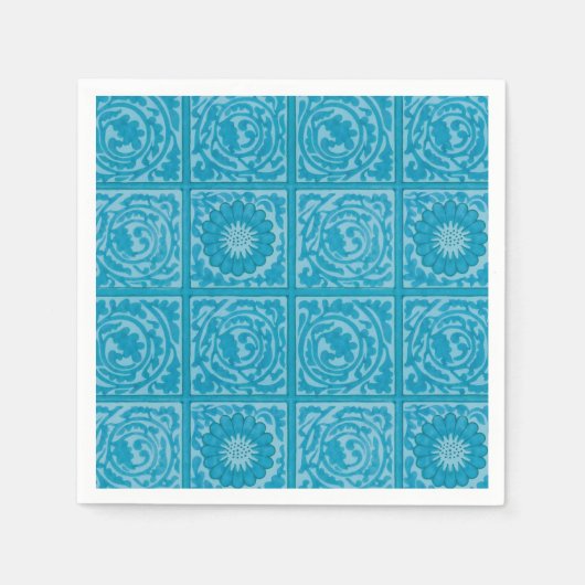 William Morris Vintag Square Blumenmuster Serviette (Vorderseite)