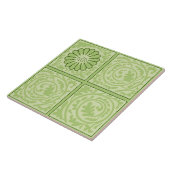 William Morris Vintag Square Green Floral Pattern Fliese (Seite)