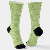William Morris Vintag Square Green Floral Pattern Socken (Gewinkelt)