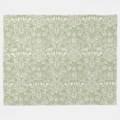 William Morris Vintag Sunflower Light Green Fleecedecke (Vorderseite (Horizontal))