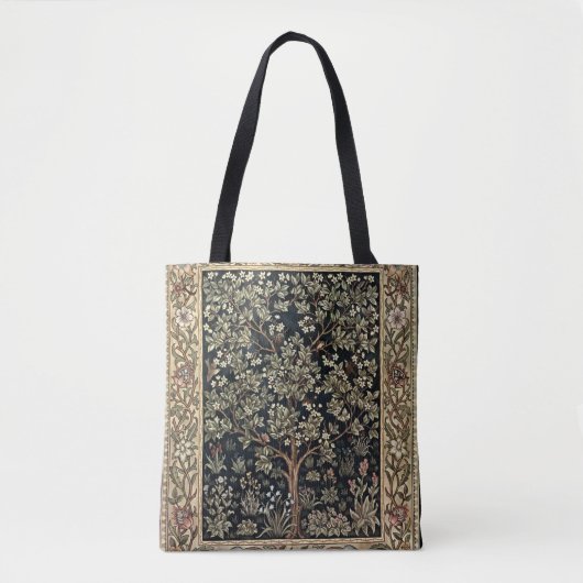 William Morris Vintag Tree & Birds Tasche (Vorderseite)