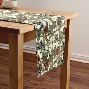 William Morris Vintag Trellis Pattern Fabric Kurzer Tischläufer