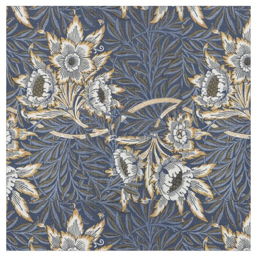 William Morris Vintag Tulip & Willow Pattern Stoff (Nahaufnahme)